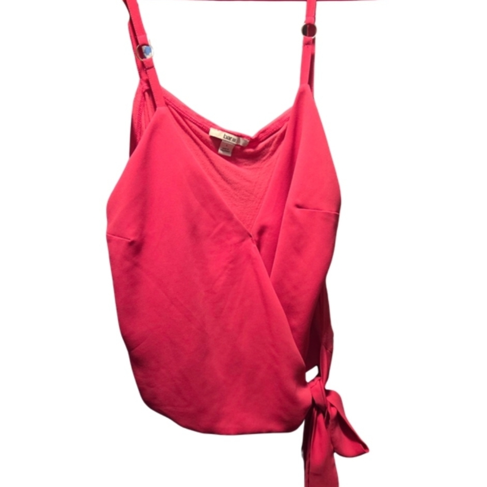 Bar III Bright Pink Wrap Camisole